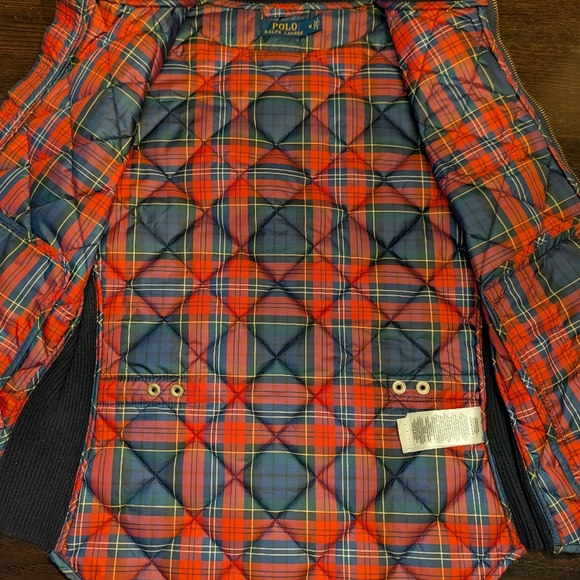 Ralph Lauren- Vintage Women's Tartan Insulated Puffer Gilet - M - Picture 12 of 13